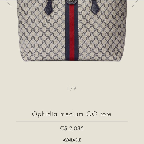 ❤️SOLD❤️ Gucci Ophidia GG medium tote & matching zip wallet - Picture 8 of 16